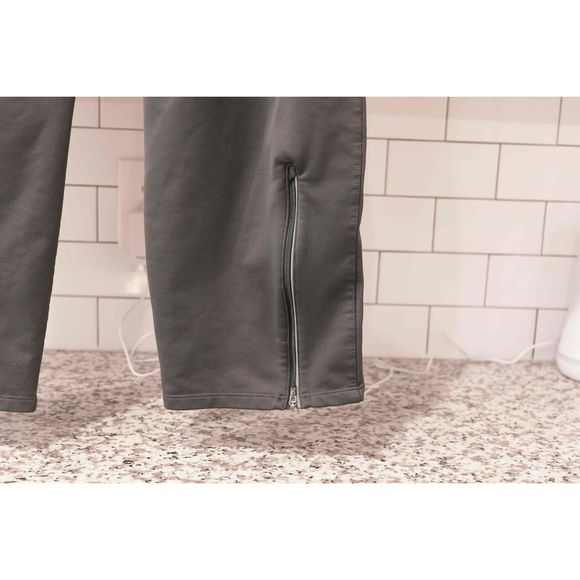 Nike Grey Dri-Fit Stretch 1/4 Zip Ankle Athletic Sweatpants Mens Size Large - Picture 7 of 9